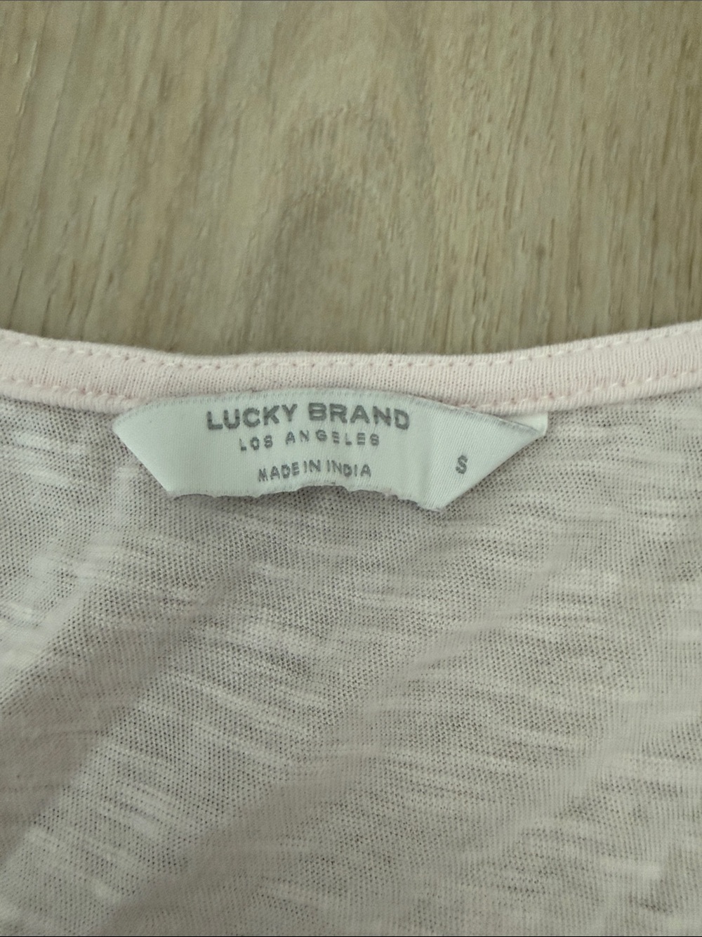 Lucky Brand Pale Pink Button-Front Eyelet Hem Tank - Picture 2 of 6